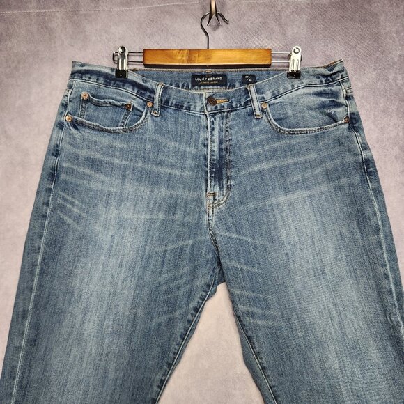 Lucky Brand 410 Athletic Slim Jeans Mens 38x30 Denim Stretch Candiani Casual - Picture 4 of 16